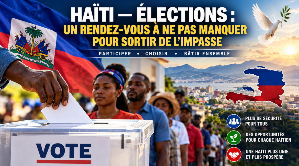 Élections en Haïti : des citoyens haïtiens participent au vote pour construire un avenir démocratique, uni et prospère.